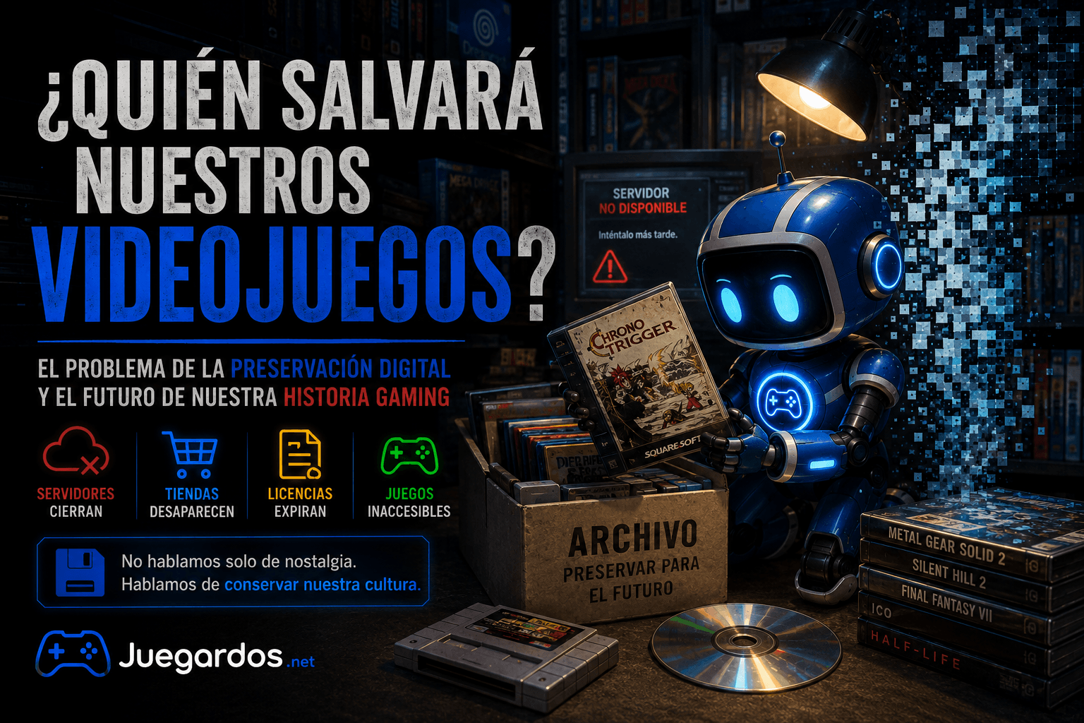 ¿Quién salvará nuestros videojuegos? El problema de la preservación digital